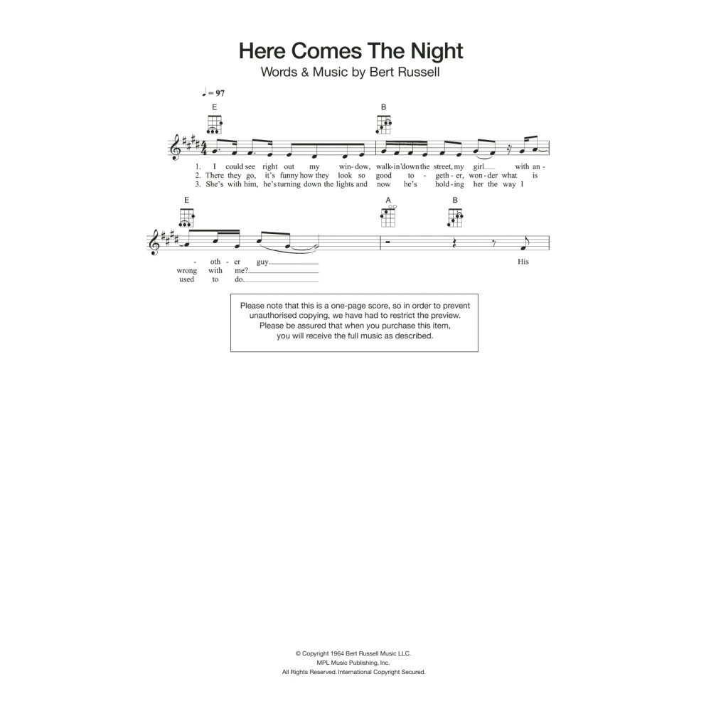 Here Comes The Night